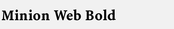 Minion Web Bold